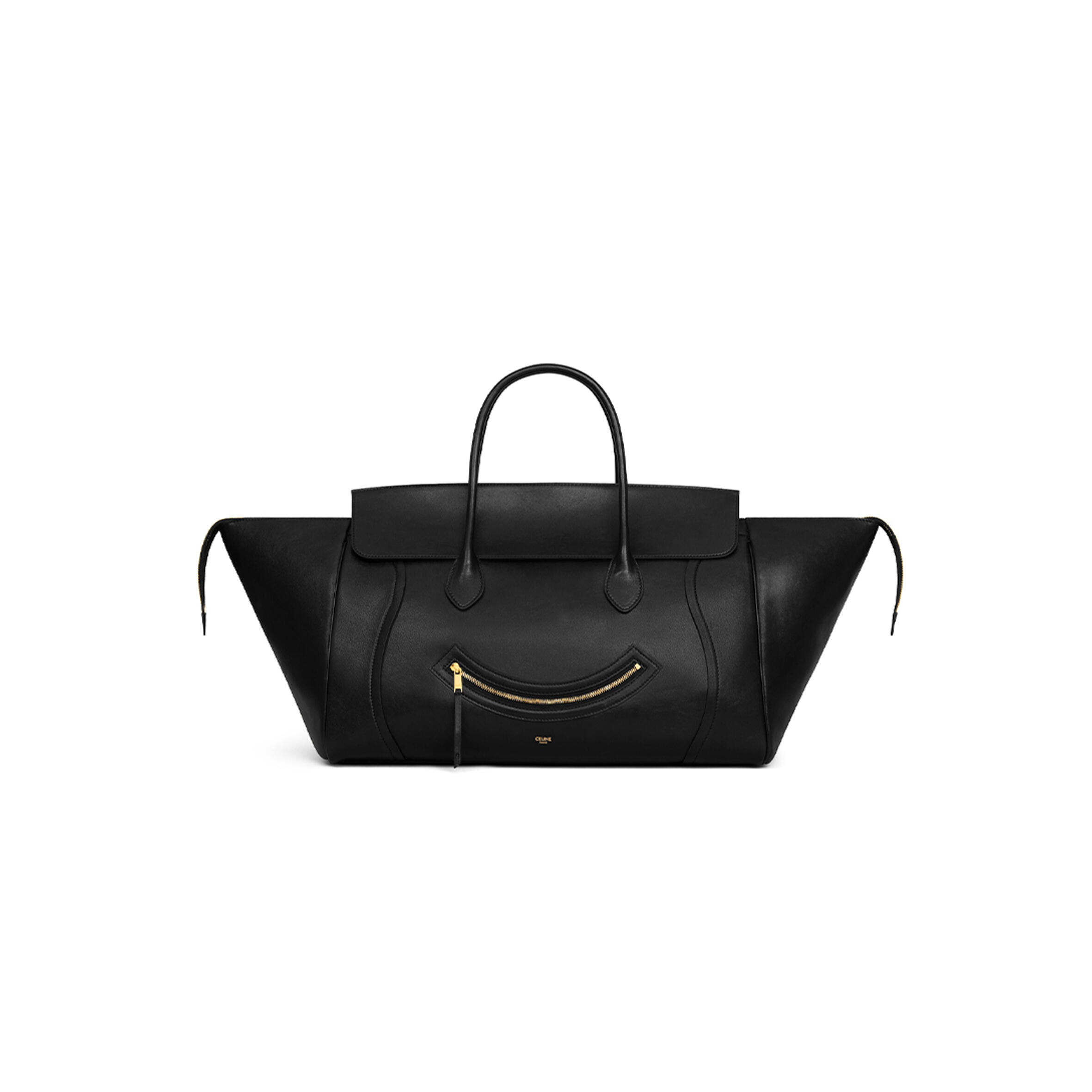 CELINE LARGE SMILING NEW LUGGAGE IN SUPPLE SHINY LAMBSKIN 123683GW2.38NO (44*27*20cm)